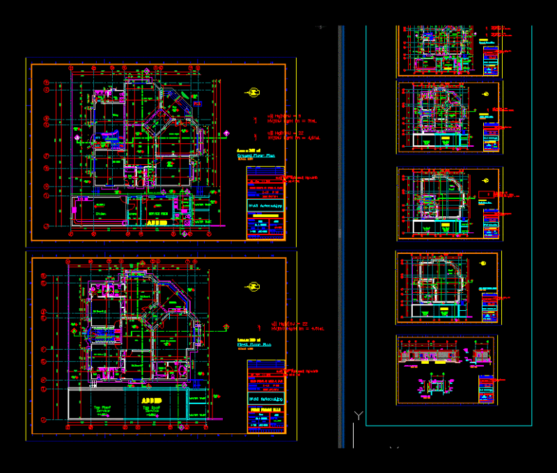 Doplex Housing DWG Block for AutoCAD
