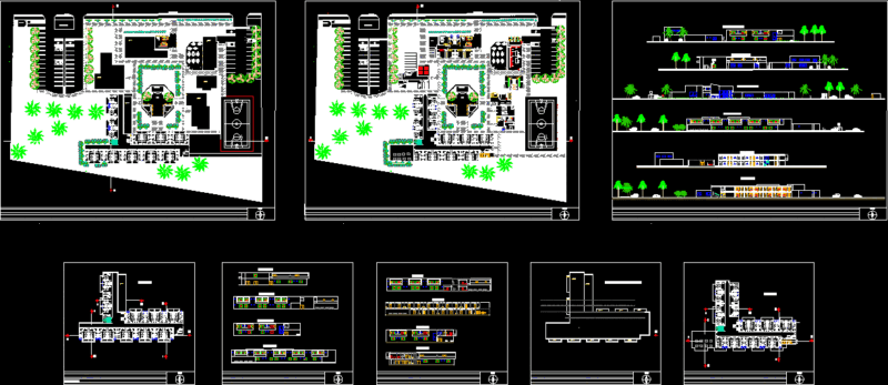 Dormitory DWG Plan for AutoCAD