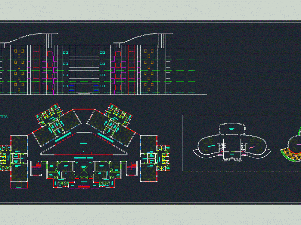 Проект административного здания dwg