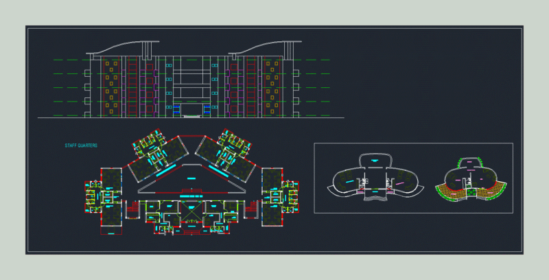Dormitory School DWG Detail for AutoCAD