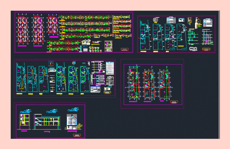 Draft Houses – Huancayo DWG Full Project for AutoCAD