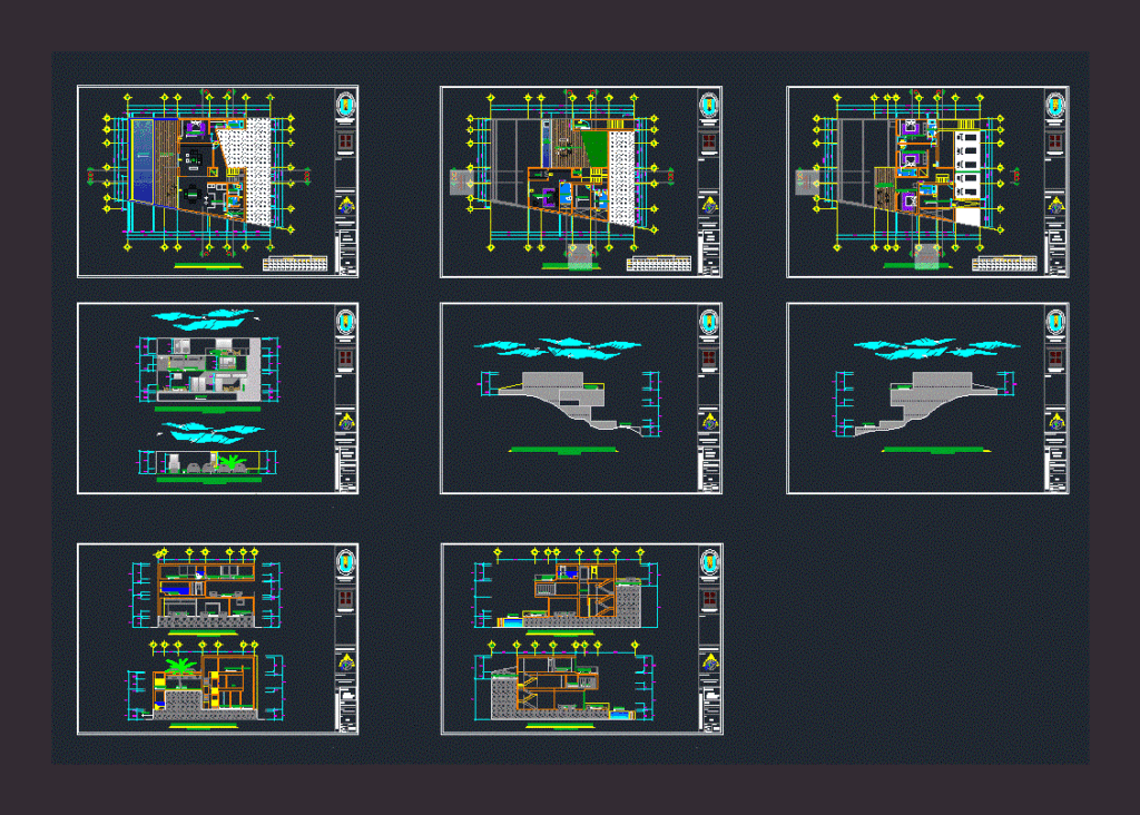 Draft Plans Housing DWG Plan for AutoCAD