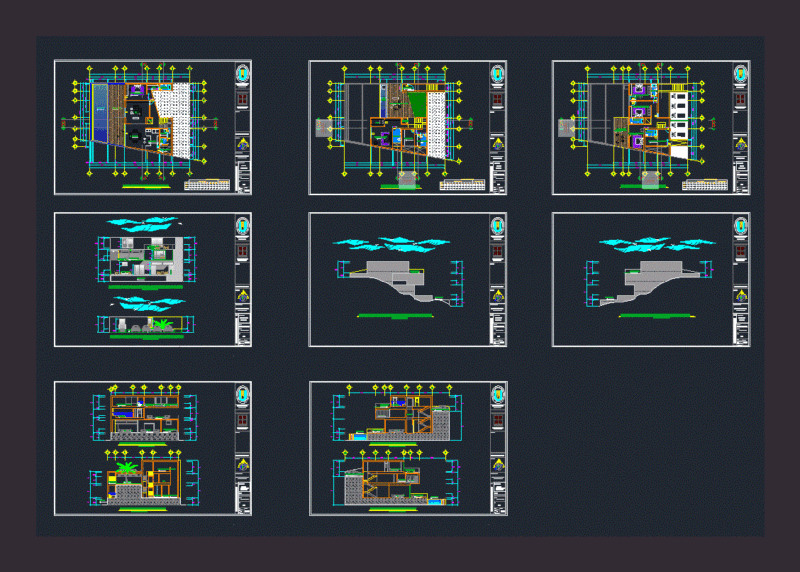 Draft Plans Housing DWG Plan for AutoCAD
