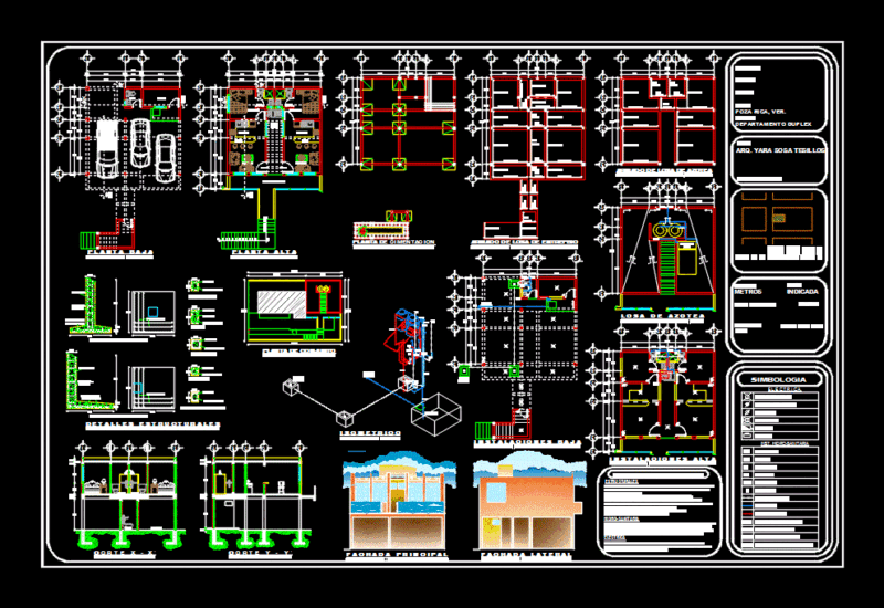 Duplex Apartment DWG Detail for AutoCAD