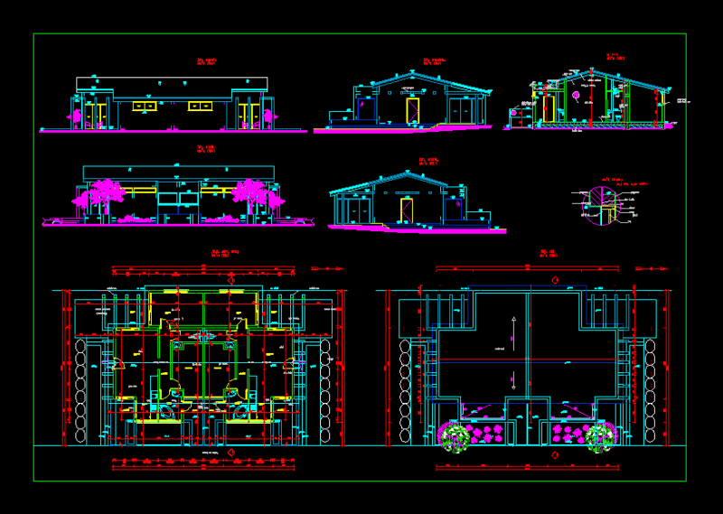 Duplex Apartment DWG Plan for AutoCAD