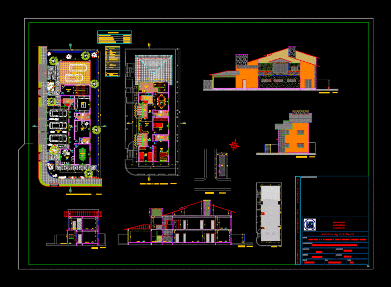Duplex Comercialresidencial DWG Block for AutoCAD