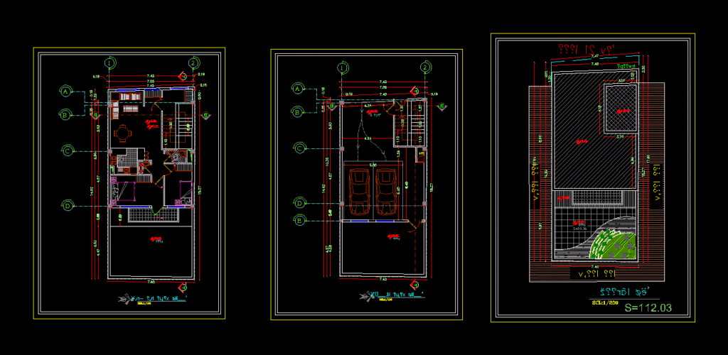 Duplex DWG Block for AutoCAD