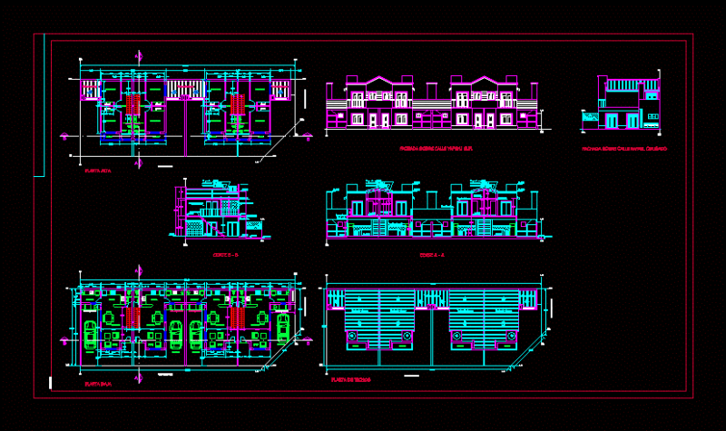 Duplex DWG Block for AutoCAD