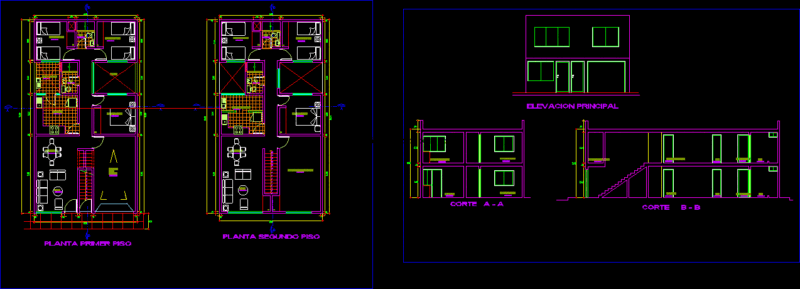 Duplex DWG Detail for AutoCAD