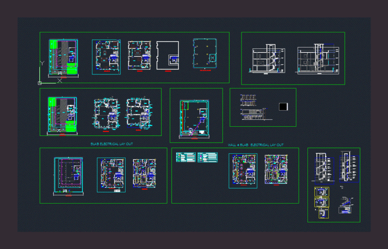 Duplex DWG Elevation for AutoCAD