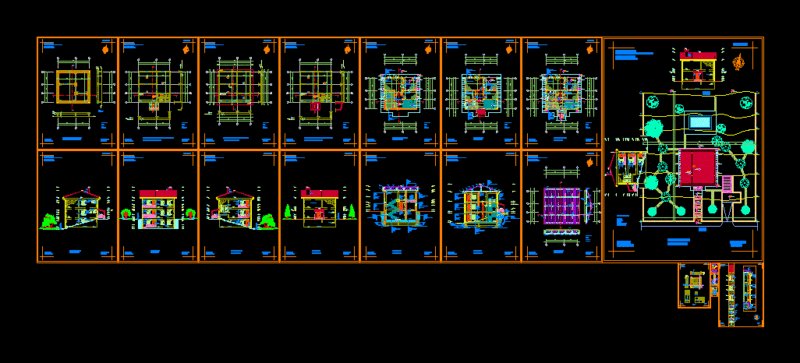 Duplex DWG Full Project for AutoCAD