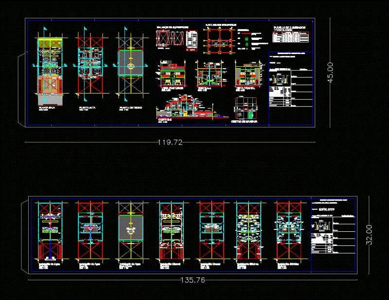 Duplex DWG Section for AutoCAD