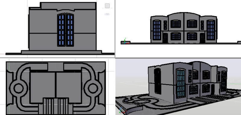 – Duplex Home 3D DWG Model for AutoCAD