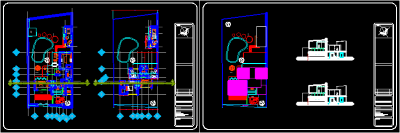 Duplex House – Cuernavaca DWG Section for AutoCAD