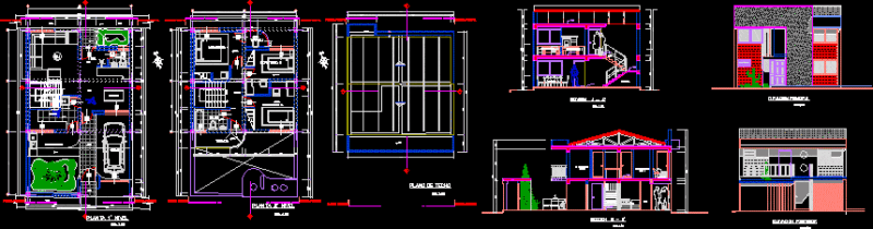 Duplex House – Cusco DWG Section for AutoCAD