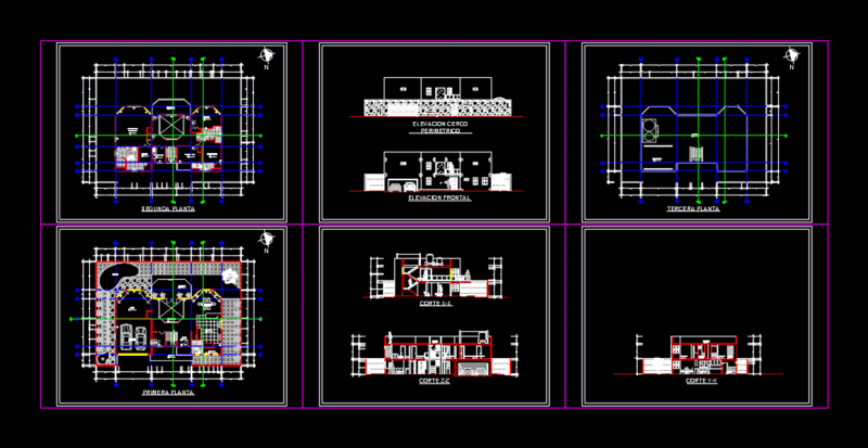 Duplex House DWG Block for AutoCAD