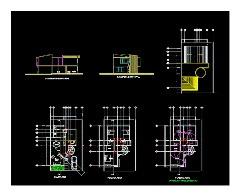 Duplex House DWG Full Project for AutoCAD