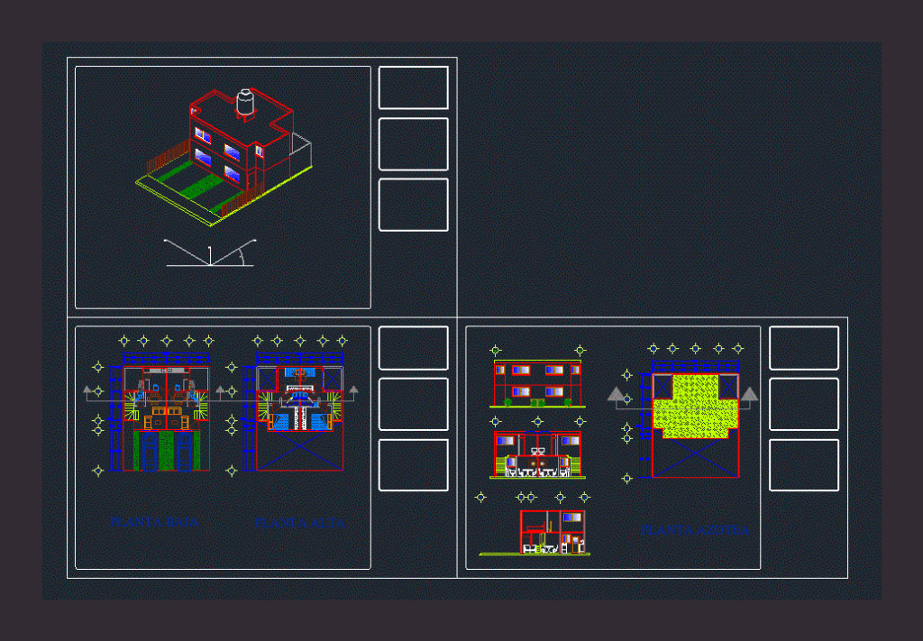 Duplex House DWG Full Project for AutoCAD