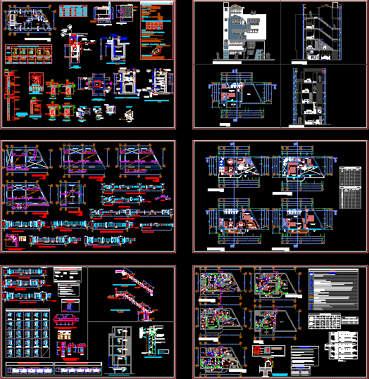 Duplex House DWG Section for AutoCAD • Designs CAD