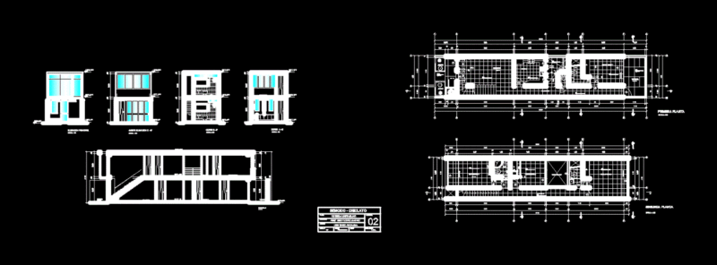 Duplex Housing Project DWG Full Project for AutoCAD