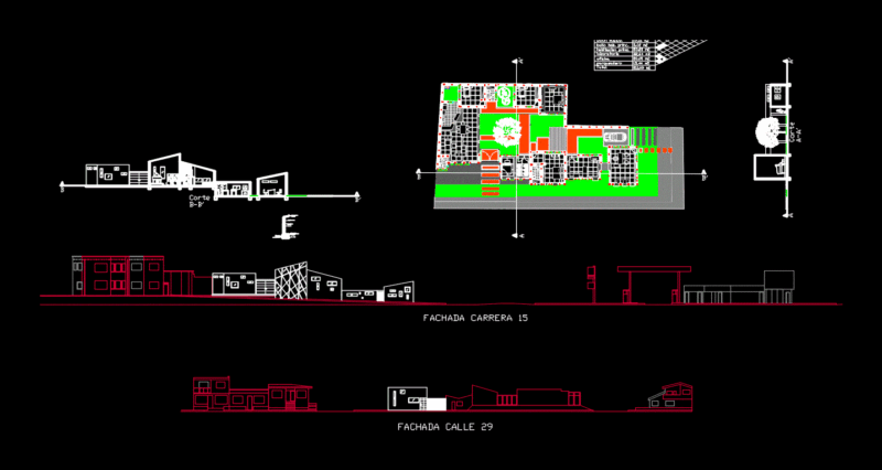 Dwelling DWG Block for AutoCAD