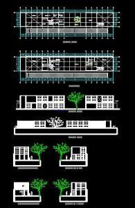 Eames House DWG Block for AutoCAD