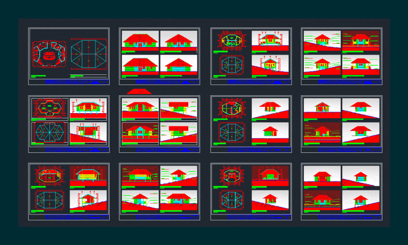 Ecolodge 3D DWG Model for AutoCAD