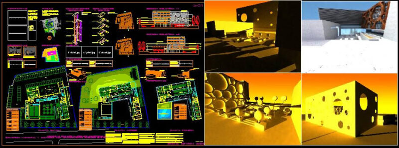 Ecological Library DWG Section for AutoCAD