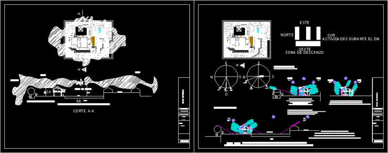 Ecotouristic Center DWG Section for AutoCAD