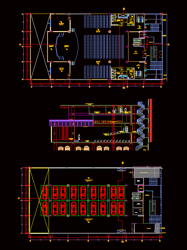 Актовый зал dwg