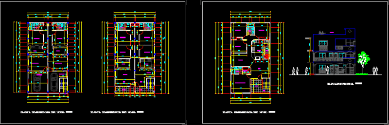 Edificio Viviendas Multi Familiar DWG Block for AutoCAD