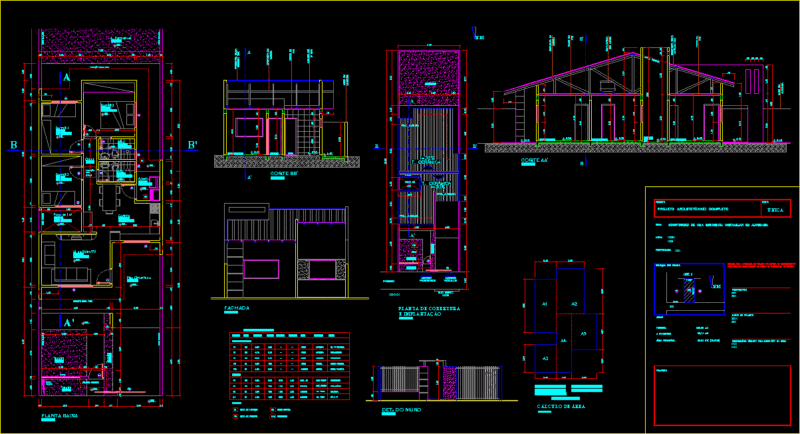 Edmilson House DWG Block for AutoCAD