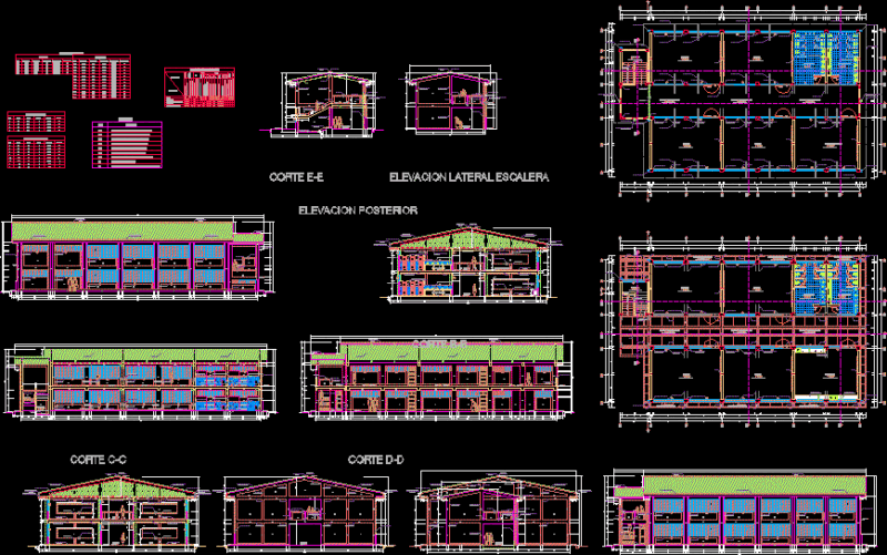 Educational DWG Section for AutoCAD