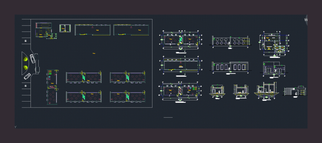 Educational Establishment DWG Full Project for AutoCAD