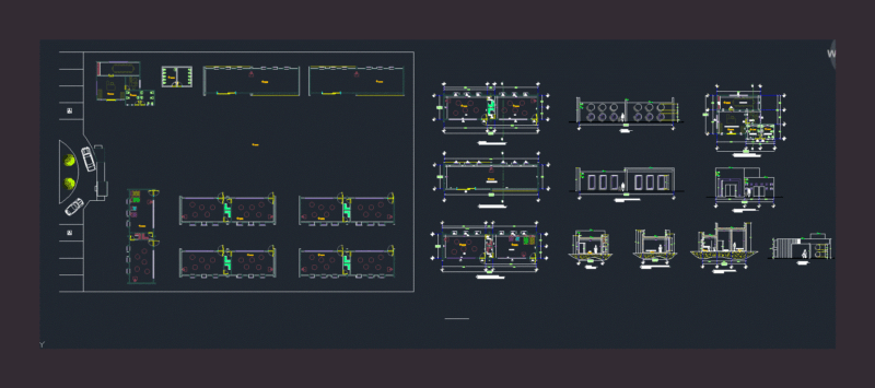 Educational Establishment DWG Full Project for AutoCAD