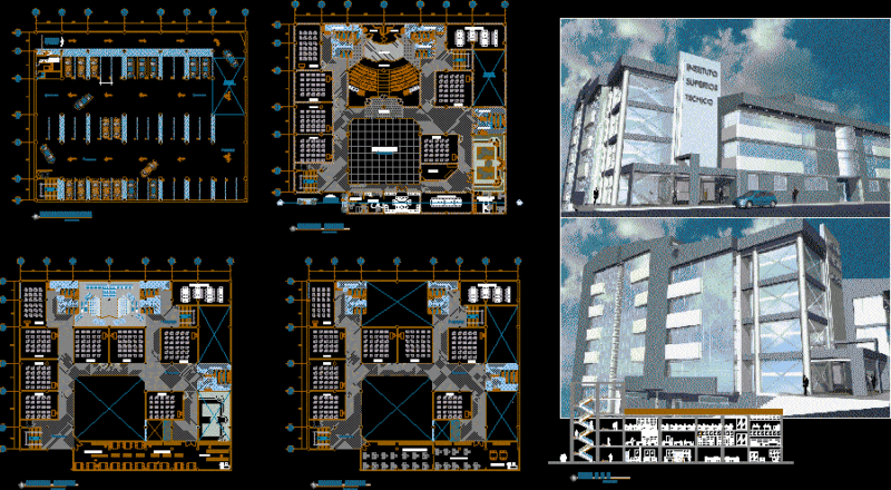 Educational Institute Project DWG Full Project for AutoCAD