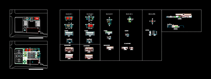 Educational Institution DWG Block for AutoCAD