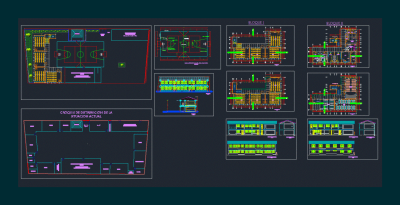 Educational Institution DWG Block for AutoCAD