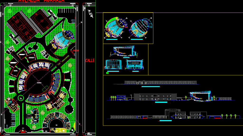 Educational Institution DWG Full Project for AutoCAD