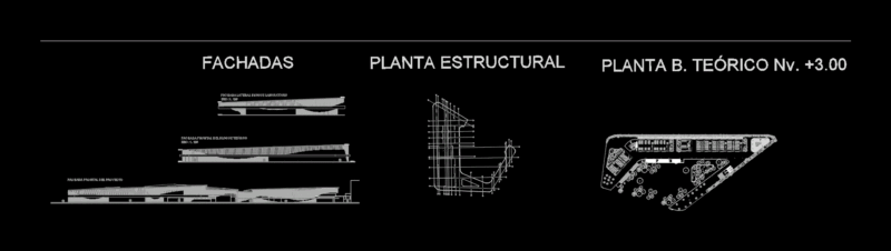 Educational Institution DWG Section for AutoCAD