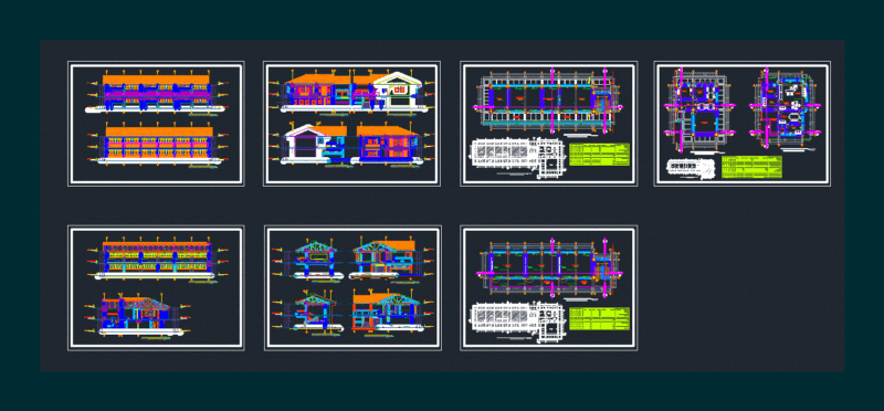 Educational Project Of Primary Education Classrooms DWG Full Project for AutoCAD