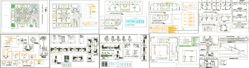 Educational Stablishment DWG Block for AutoCAD