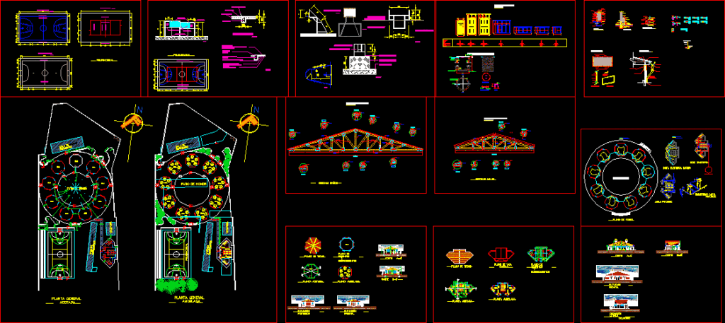 Educational Unit Vichacla DWG Full Project for AutoCAD