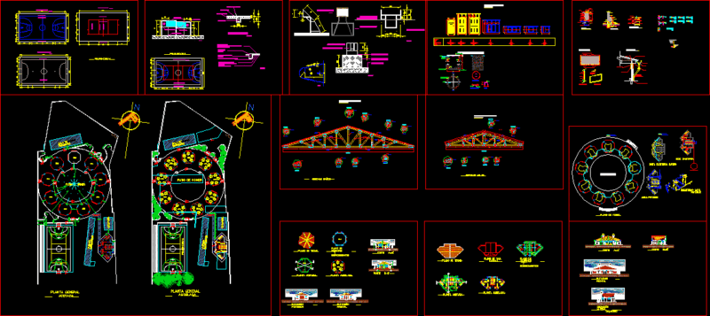 Educational Unit Vichacla DWG Full Project for AutoCAD