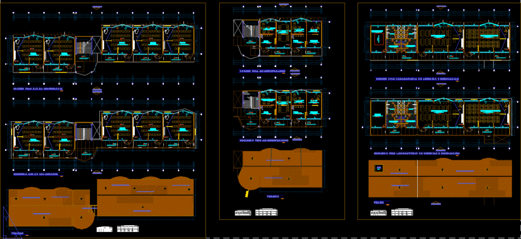 Educative Institution DWG Block for AutoCAD