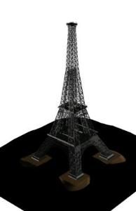 Eiffel Tower 3D DWG Model for AutoCAD