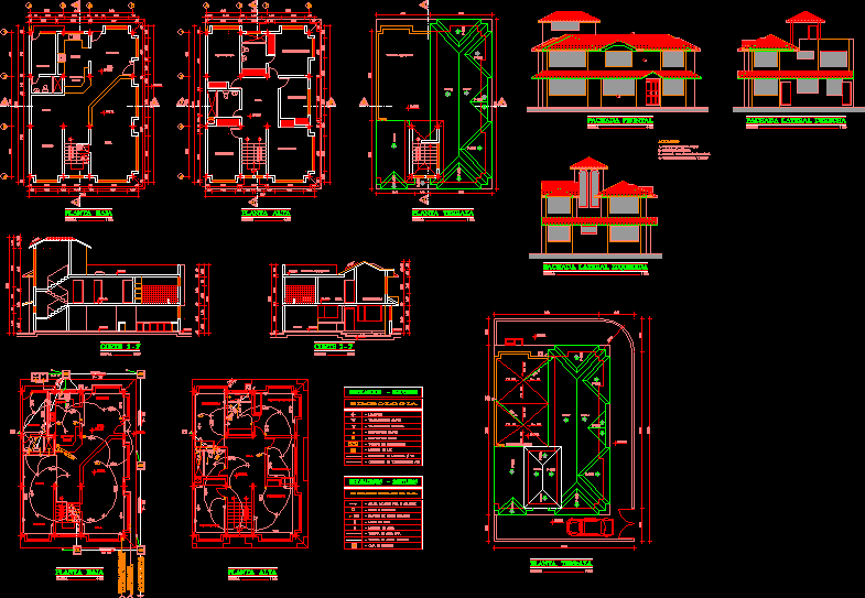 El Batan Residential House DWG Section for AutoCAD • Designs CAD