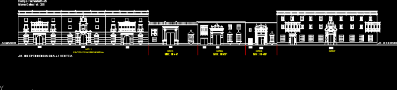 Elevation Independencia Street DWG Elevation for AutoCAD