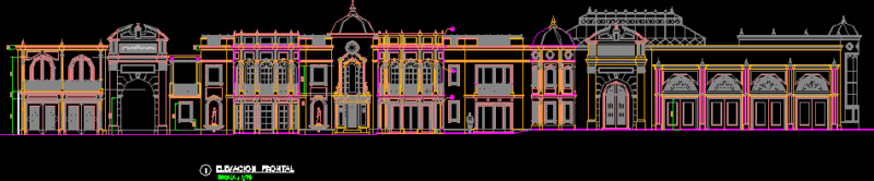 Elevation Of The Castle DWG Elevation for AutoCAD