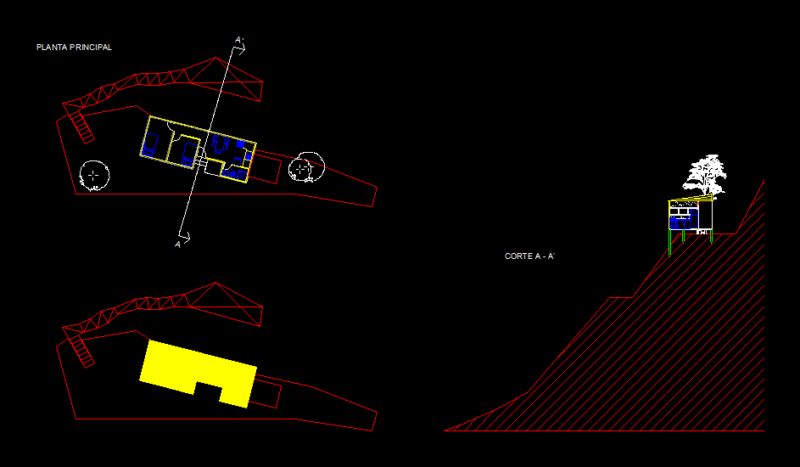 Emergency Housing Manufactured Home DWG Block for AutoCAD